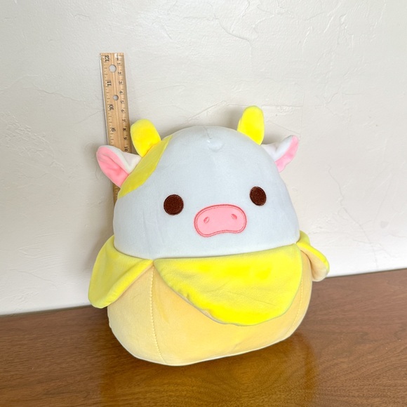 Banana Cow Plush 10" Squishmallow Kawaii Stuffie Pillow - Picture 1 of 7